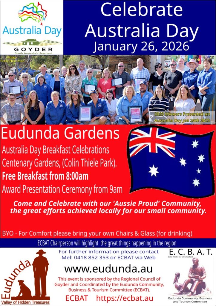 Australia Day Breakfast & Presentations Eudunda 2026