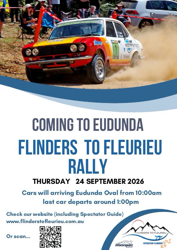Flinders to Fleurieu Rally - 24th Sept 2026
