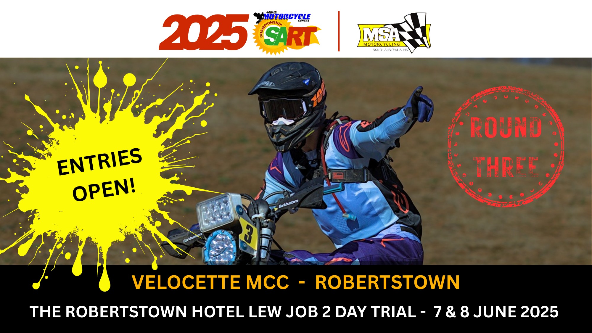 Lew Job Robertstown 2 Day Reliability Trial 7th - 8th June 2025