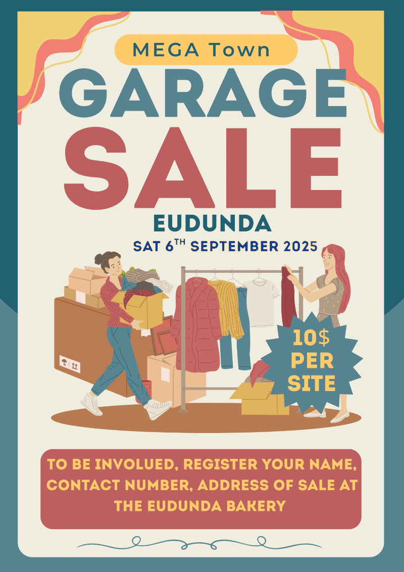Mega Garage Sale - Eudunda - 6th Sept 2025